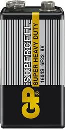 GP Batteries Supercell Μπαταρία Zinc 9V 1τμχ από το Plus4u