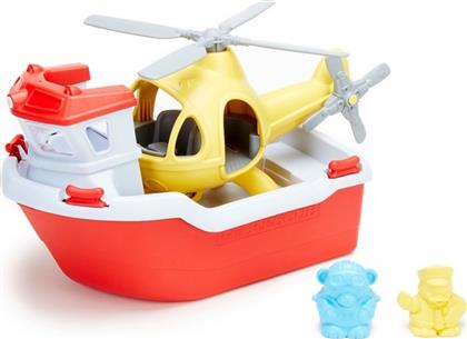 Green Toys Βαρκούλα Μπάνιου με Ελικόπτερο για 24+ Μηνών