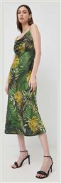 Guess Akilina Καλοκαιρινό Midi Βραδινό Φόρεμα Κομπινεζόν Ντραπέ Πράσινο από το Modivo