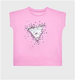 Guess Παιδική Καλοκαιρινή Μπλούζα Αμάνικη Ροζ