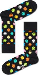Happy Socks Big Smiley Dot Unisex Κάλτσες με Σχέδια Μαύρες