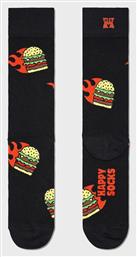 Happy Socks Burger Κάλτσες Μαύρες