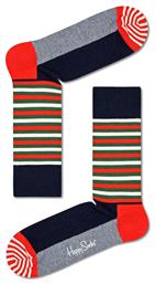 Happy Socks Half Stripe Ανδρικές Κάλτσες με Σχέδια Πολύχρωμες από το Clodist