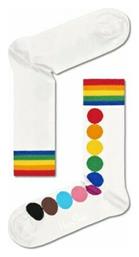 Happy Socks Pride Dot Unisex Κάλτσες με Σχέδια Λευκές από το Clodist
