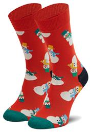 Happy Socks Unisex Χριστουγεννιάτικες Κάλτσες Κόκκινες από το Clodist