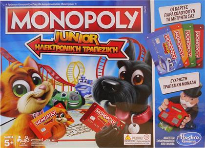 Hasbro Επιτραπέζιο Παιχνίδι Monopoly Junior Electronic Banking για 2-4 Παίκτες 5+ Ετών