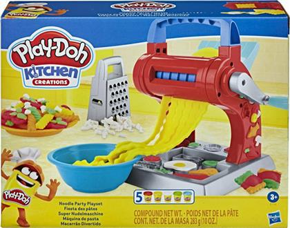 Hasbro Play-Doh Πλαστελίνη - Παιχνίδι Kitchen Creations Noodle Party για 3+ Ετών, 5τμχ από το Moustakas Toys