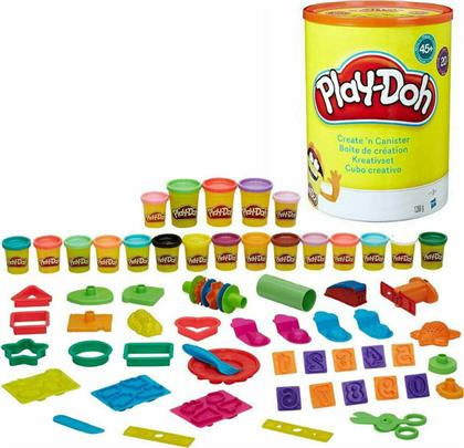 Hasbro Play-Doh Πλαστελίνη - Παιχνίδι Create N Canister για 3+ Ετών, 20τμχ από το Designdrops