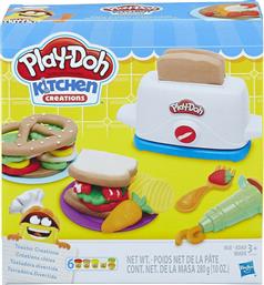 Hasbro Play-Doh Πλαστελίνη - Παιχνίδι Kitchen Creations Toaster για 3+ Ετών, 6τμχ
