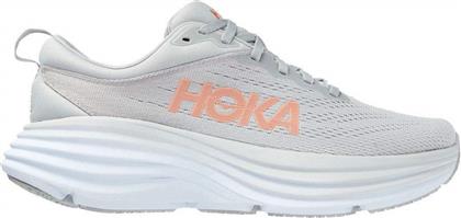 Hoka Bondi 8 Γυναικεία Αθλητικά Παπούτσια Running Γκρι από το MyShoe