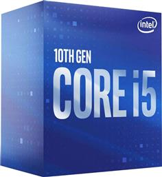 Intel Core i5-10400 2.9GHz Επεξεργαστής 6 Πυρήνων για Socket 1200 σε Κουτί με Ψύκτρα από το e-shop