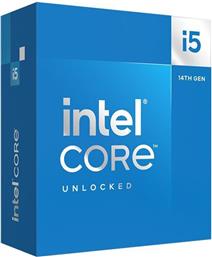 Intel Core i5-14600K 2.6GHz Επεξεργαστής 14 Πυρήνων για Socket 1700 σε Κουτί από το e-shop