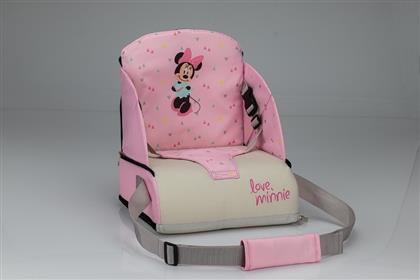 Interbaby Φορητό Καθισματάκι Φαγητού Υφασμάτινο για Καρέκλα Minnie Pink