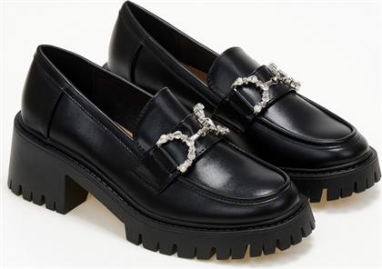 Issue Fashion Γυναικεία Loafers σε Μαύρο Χρώμα