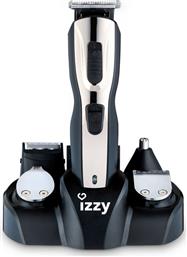 Izzy PG100 Plus Σετ Επαναφορτιζόμενης Κουρευτικής Μηχανής Black/Silver από το Plus4u