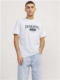 Jack & Jones Ανδρικό T-shirt Κοντομάνικο Λευκό από το Modivo