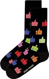 John Frank Ανδρικές Κάλτσες με Σχέδια Μαύρες από το Closet22