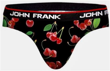 John Frank Cherry JFBRIEF50 Ανδρικό Σλιπ Μαύρο με Σχέδια από το Closet22