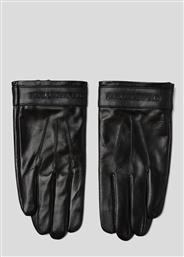 Karl Lagerfeld Μαύρα Γυναικεία Δερμάτινα Γάντια