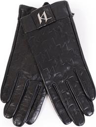 Karl Lagerfeld Μαύρα Γυναικεία Δερμάτινα Γάντια