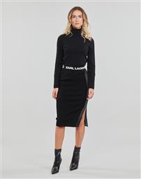 Karl Lagerfeld Ψηλόμεση Midi Φούστα σε Μαύρο χρώμα