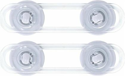 Kikka Boo Προστατευτικά για Ντουλάπια & Συρτάρια με Αυτοκόλλητο από Πλαστικό σε Λευκό Χρώμα 12x4cm 2τμχ