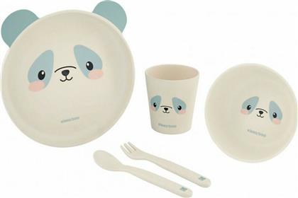 Kikka Boo Σετ Φαγητού ''Panda'' από Bamboo Μπλε 5τμχ από το Moustakas Toys