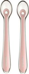 Kikka Boo Βρεφικό Σετ με Κουτάλια Flexible 2 από Σιλικόνη Pink σε Θήκη για 4+ μηνών 2τμχ από το Spitishop