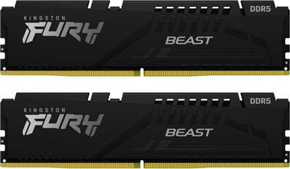 Kingston Fury Beast 64GB DDR5 RAM με 2 Modules (2x32GB) και Ταχύτητα 4800 για Desktop