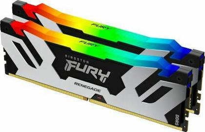 Kingston Fury Renegade RGB 32GB DDR5 RAM με 2 Modules (2x16GB) και Ταχύτητα 6000 για Desktop