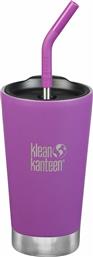 Klean Kanteen Insulated Tumbler Berry Bright Ποτήρι Θερμός με Καλαμάκι 0.47lt από το Plus4u