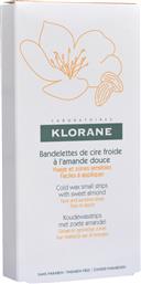 Klorane Hair Removal Cold Wax Small Strips With Sweet Almond Face & Sensitive Areas 6τμχ. από το Pharm24