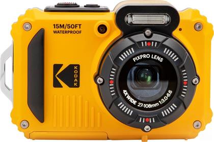 Kodak WPZ2 Compact Φωτογραφική Μηχανή 16MP Οπτικού Ζουμ 4x με Οθόνη 2.7'' και Ανάλυση Video Full HD (1080p) Κίτρινη από το e-shop