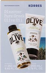Korres Discover Pure Greek Olive Oil Σετ Περιποίησης για Καθαρισμό Σώματος με Αφρόλουτρο & Κρέμα Σώματος από το Pharm24