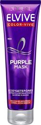 L'Oreal Paris Μάσκα Μαλλιών Elvive Color Vive Purple για Προστασία Χρώματος 150ml