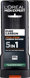 L'Oreal Paris Men Expert Cleansing Carbon 5 in 1 Αφρόλουτρο για Άνδρες 400ml από το Galerie De Beaute
