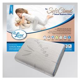 La Luna Παιδικό Μαξιλάρι Ύπνου Memory Foam Soft Cloud Deluxe Λευκό 40x65εκ.