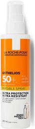 La Roche Posay Anthelios Invisible Αδιάβροχη Αντηλιακή Λοσιόν για το Σώμα SPF50 σε Spray 200ml