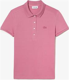 Lacoste Γυναικεία Polo Μπλούζα Κοντομάνικη Dark Pink
