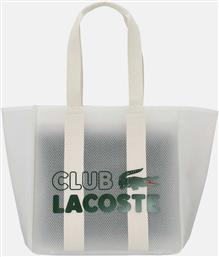 Lacoste Γυναικεία Τσάντα Shopper Ώμου Off White