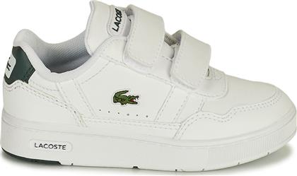 Lacoste Παιδικά Sneakers με Σκρατς Λευκά από το SerafinoShoes