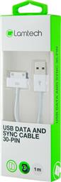 Lamtech USB to 30-Pin Cable Λευκό 1m (LAM050219) από το Public