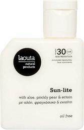 Laouta Natural Products Sun-lite Αντηλιακή Κρέμα Προσώπου SPF30 50ml