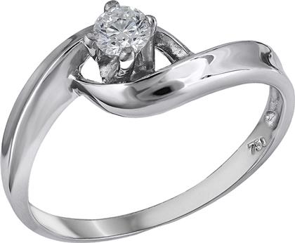 Λευκόχρυσο δαχτυλίδι 18Κ με διαμάντι 002279 002279 Χρυσός 18 Καράτια από το Kosmima24