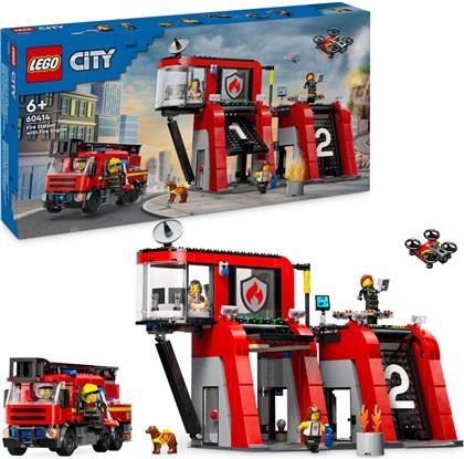 Lego City Fire Station With Fire Truck για 6+ ετών