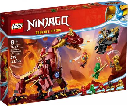 Lego Ninjago Heatwave Transforming Lava Dragon για 8+ ετών