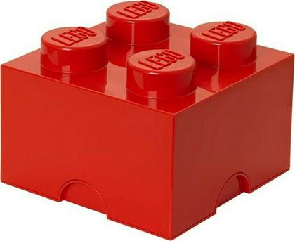 Lego Παιδικό Κουτί Αποθήκευσης από Πλαστικό 4-Stud Κόκκινο 25x25x18cm από το GreekBooks