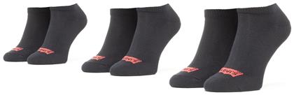 Levi's Ανδρικές Μονόχρωμες Κάλτσες Μαύρες 3Pack