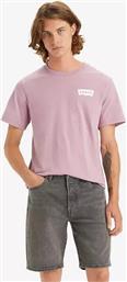 Levi's Ανδρικό Αθλητικό T-shirt Κοντομάνικο Ροζ από το Altershops
