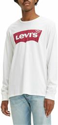Levi's Graphic Ανδρική Μπλούζα Μακρυμάνικη Λευκή από το Modivo